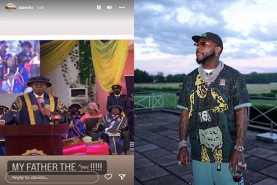 Davido Declares Dad ‘GOAT’