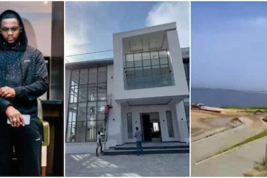“For My Wife and Kids”: Kizz Daniel Acquires Luxurious and Expensive Water-Side Mansion, Shares Video