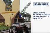 UNILAG Tops Nigerian Varsities, Ranks 401-500th In World