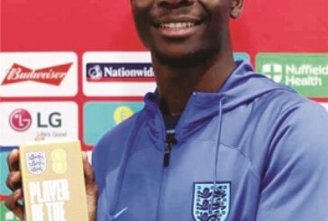 Nigeria’s Saka Grabs Brace In England’s Eight Goal Fest