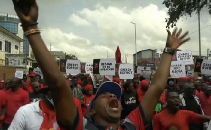 Ghanaians Protest Economic Crisis, Demand Resignation of President 