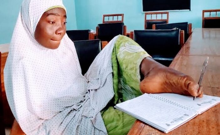 Armless Gombe Girl Writing With Toes Gets Varsity Admission