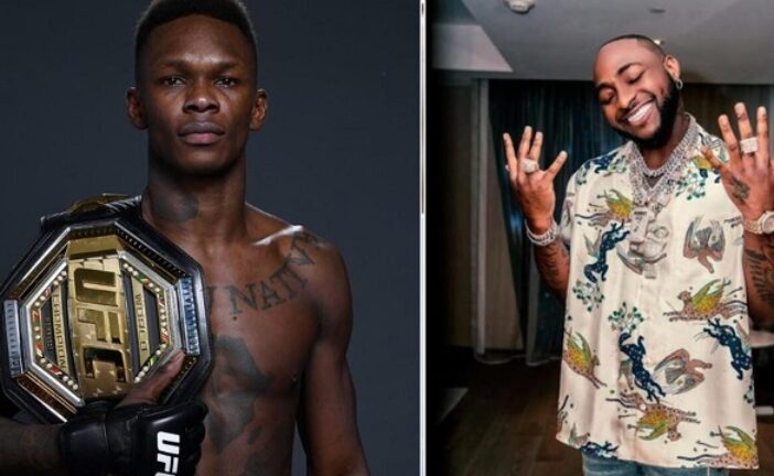 ‘Champ’ Davido hails Adesanya