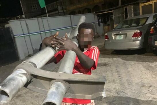 30-Year-Old Man Caught Vandalizing Bridge Railings In Lagos