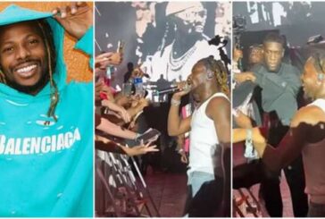 Asake Falls After Crowd Fails To Catch Him At Afro Nation Festival