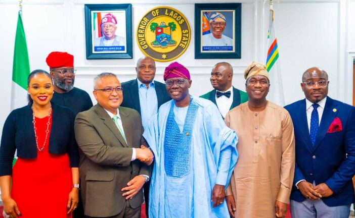 PICTURES: AIRTEL NIGERIA CEO/MD CARL RAYMOND CRUZ PAYS COURTESY CALL ON GOVERNOR SANWO-OLU