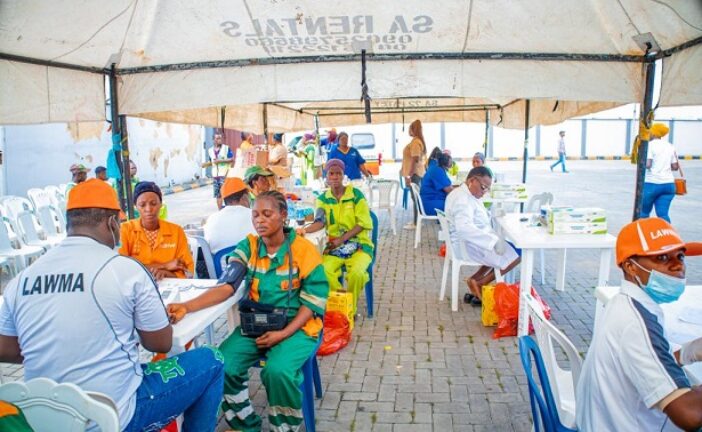 LAWMA ORGANISES MEDICAL CHECKS FOR SWEEPERS