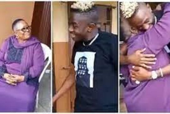 Victor Osimhen Meets Female School Teacher Who Helped Start Career In Nigeria.