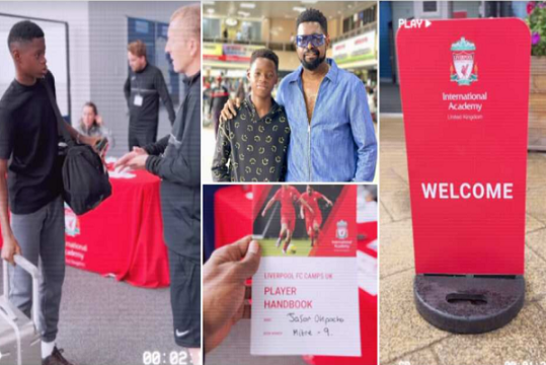 BASKETMOUTH’S SON JOINS LIVERPOOL ACADEMY