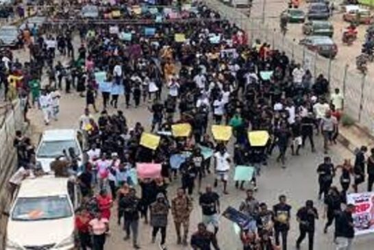 Mohbad: Youths Hold Rally, Storm Late Singer’s Ikorodu Home