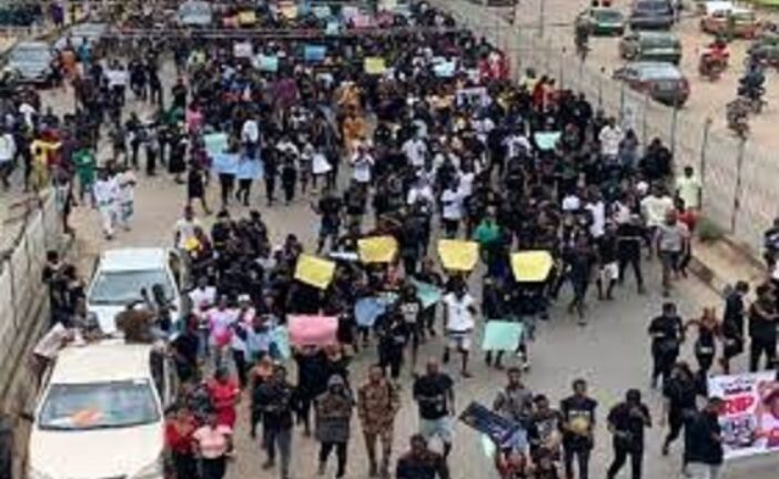 Mohbad: Youths Hold Rally, Storm Late Singer’s Ikorodu Home