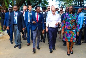 German Chancellor Arrives UNILAG Via Lagoon Front, Visits Mad House