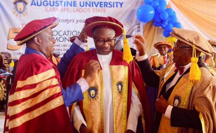 Billionaire Femi Otedola Donates N1m Each To 750 Students Of Augustine University.