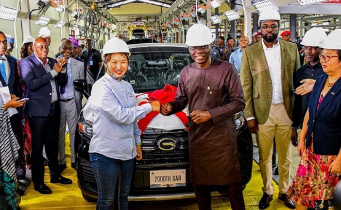 Sanwo-Olu Inaugurates Automobile Assembly Plant, First 2,000 Cars Hit Market
