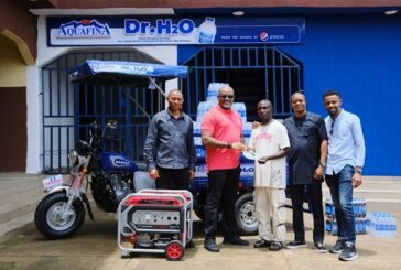 Aquafina Empowers Viral Hawker, Dr. H20, Rewards Him With Full Business Setup Worth Millions Of Naira