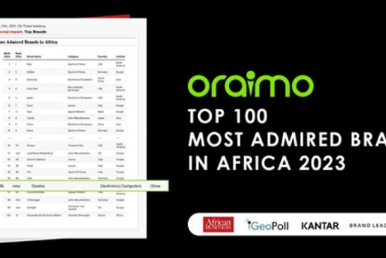 Oraimo Listed Among Top 100 Most Admired Brands In Africa