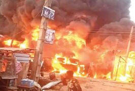 Seven Kwarapoly Students, Gas Attendant Involve In Ilorin Fire Incident