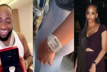 Davido Gifts Cousin Diamond Wristwatch For Being His Best Staff
