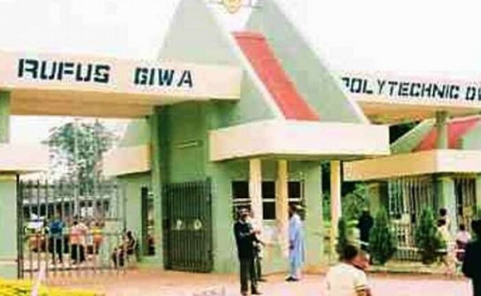 Rufus Giwa Polytechnic Non-Teaching Staff Protest Over 11 Months Unpaid Salaries