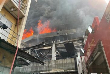 Goods Destroyed As Fire Guts 10-Storey Lagos Market Building