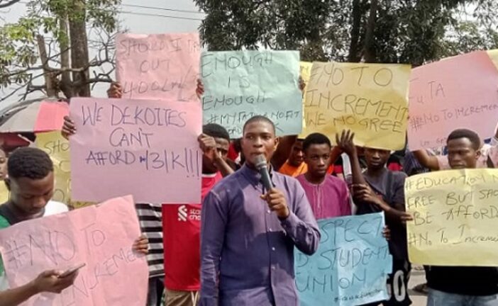 FUTA Postpones Resumption Indefinitely As Students Protest Fee Hike