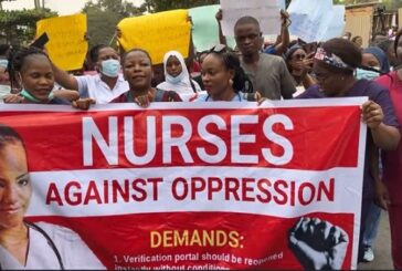 Just in: Nurses Protest Over New Certificate Verification Guidelines In Abuja