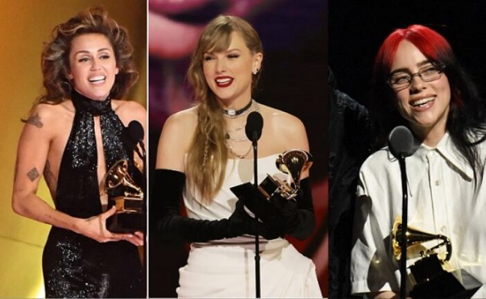 Grammy Awards 2024 full list: Taylor Swift wins Album of the Year for Midnights, Miley Cyrus’ Flowers is best record
