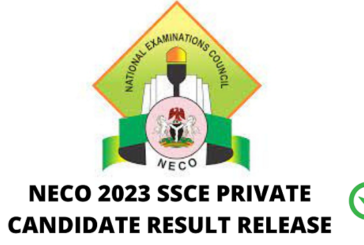 NECO Releases November 2023 External SSCE Results