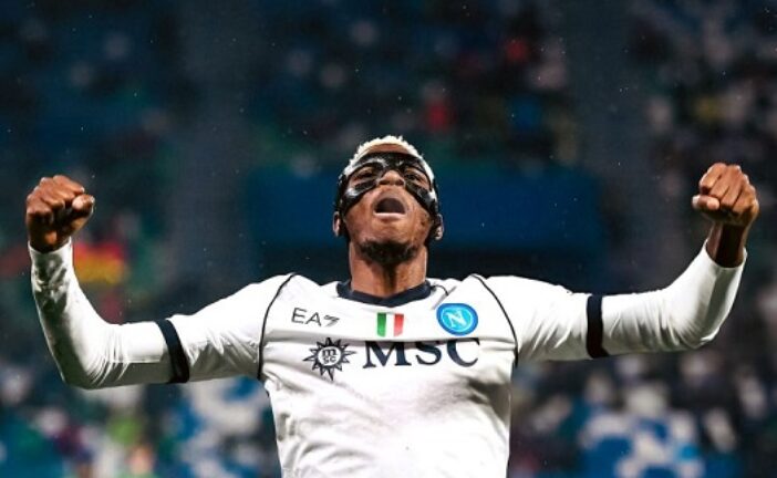 Osimhen Matches Maradona’s Milestone With Hattrick In Napoli’s Thrashing Of Sassuolo