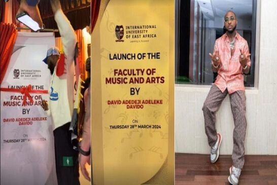 Davido Launches ‘Faculty Of Music, Arts’ In Uganda Varsity