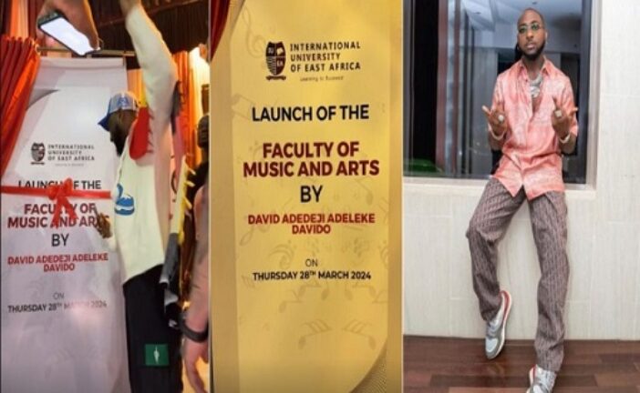 Davido Launches ‘Faculty Of Music, Arts’ In Uganda Varsity
