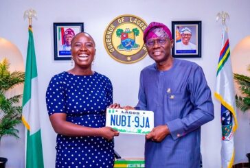 Sanwo-Olu Presents Nubi Branded Car, Says She’s Shifted Mountains