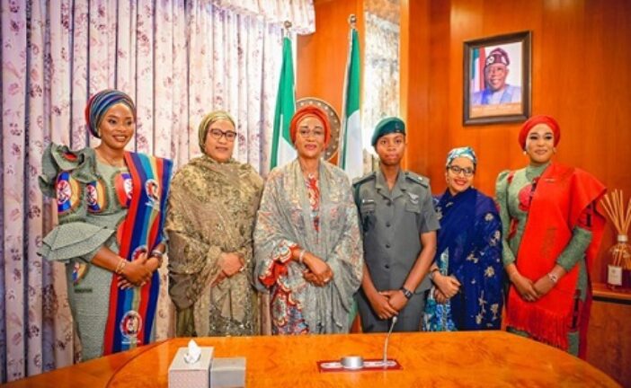 First Lady Salutes 1st Nigerian Female Sandhurst Graduate