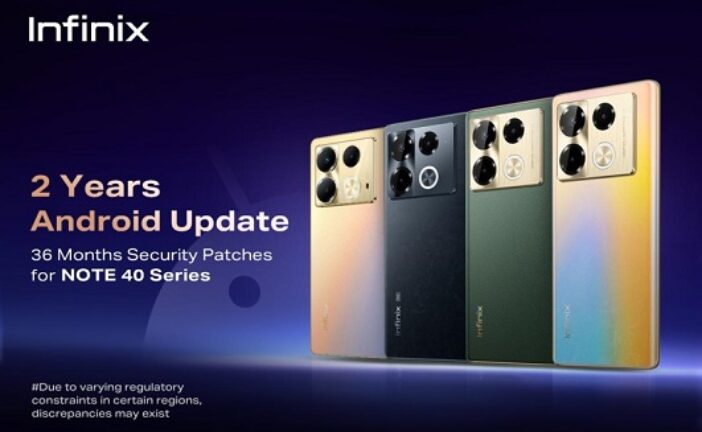 Infinix Announces Extended Software Support For NOTE 40 And NOTE 40 5G Models