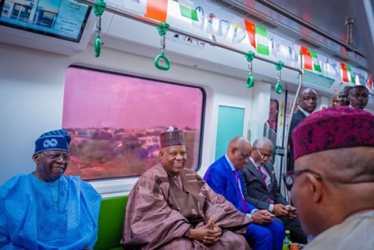 Tinubu Declares Free Train Ride For Nigerians On Abuja Metro Line Till December