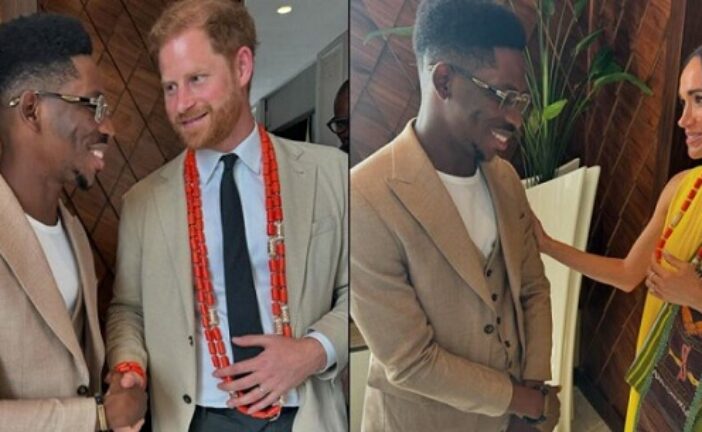 Moses Bliss Overjoyed To Sing For Prince Harry, Meghan As Their Nigerian Trip Ends