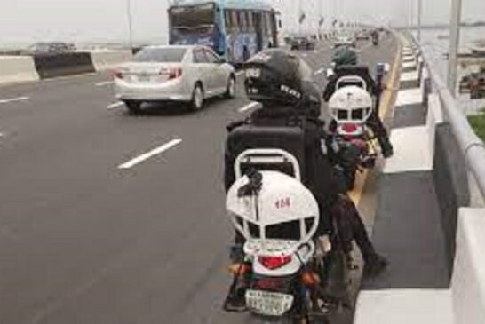 Police Officers On Bikes Start 24-Hour Patrol Of Third Mainland Bridge