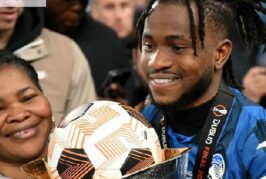 Ademola Lookman Shares Emotional Moment With Mother After Europa Glory