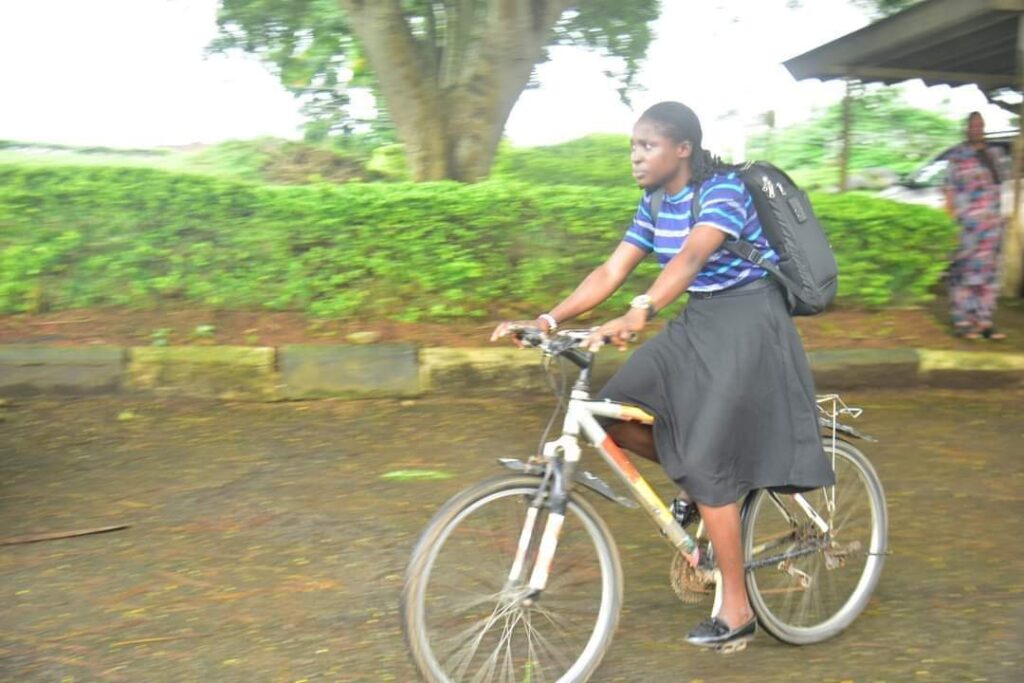 Ruth Omole: FUTA Postgraduate Student who Commutes in Style on Campus