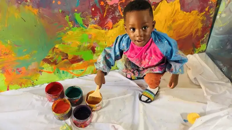 1-Year-Old Ghanaian Boy Crowned The Youngest Artist In The World By The Guinness Book Of World Records