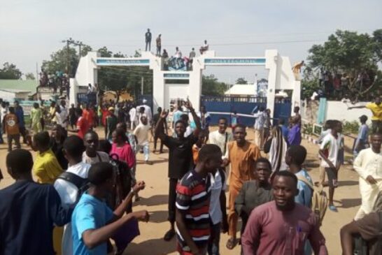 Adamawa Poly Students Protest Over Lack Of Electricity, Water