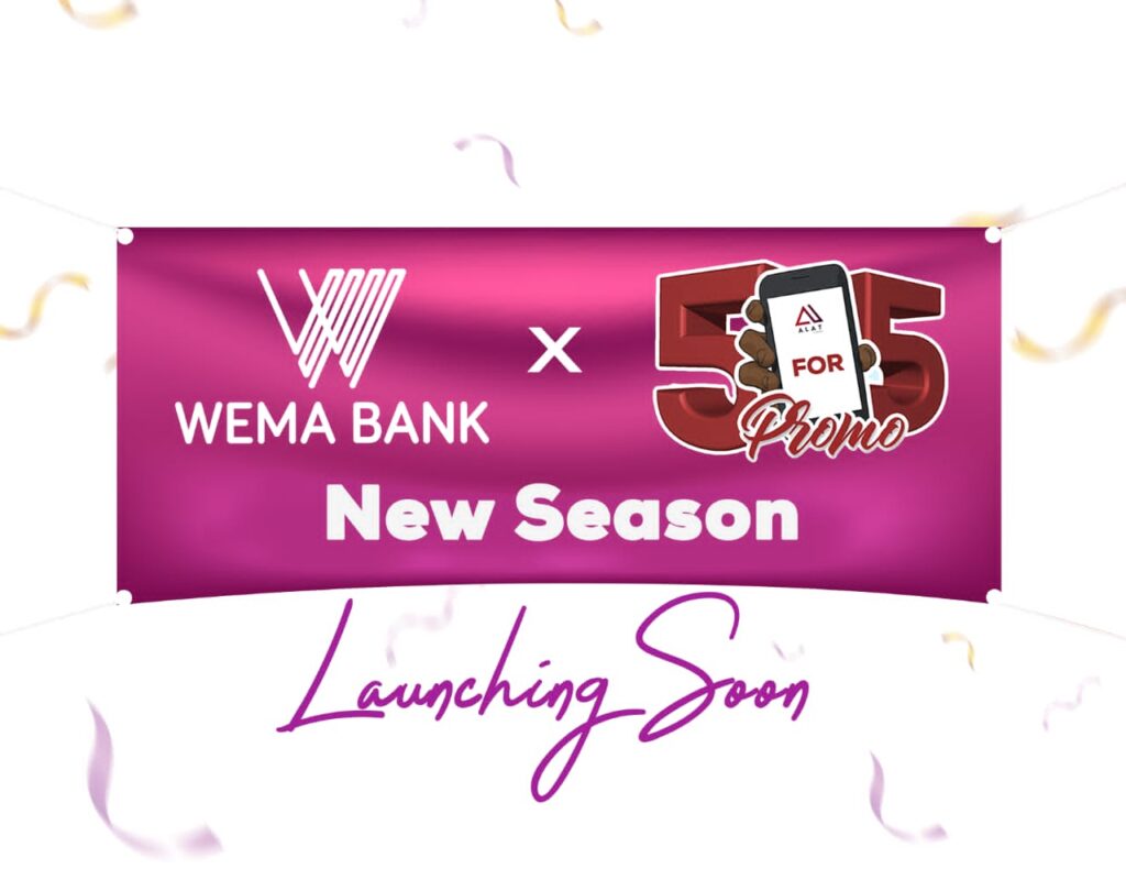 WEMA Bank Set To Launch Season 4 of 5 For 5 Promo Reward