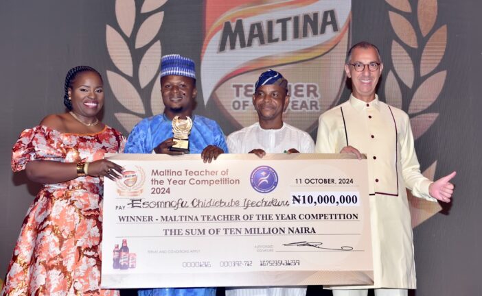Nasarawa Teacher, Esomnofu Ifechukwu Emerges 2024 Maltina Teacher of the Year