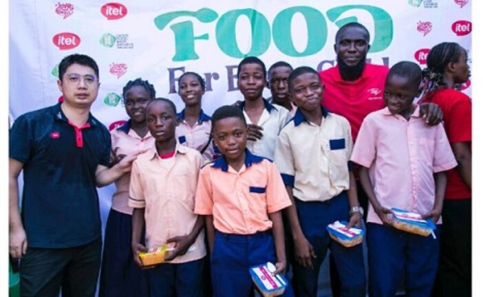 Students Get Food Items, Educational Materials