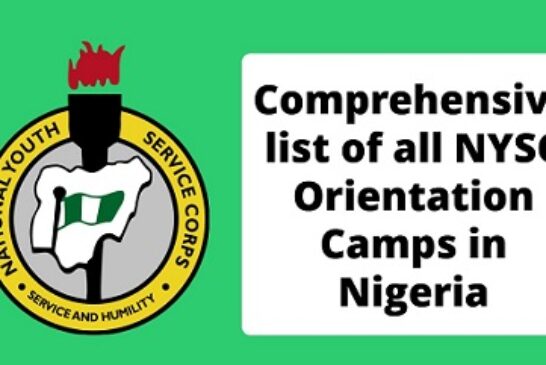 FULL LIST: Addresses Of NYSC Orientation Camps In Nigeria