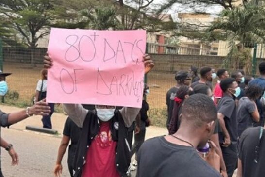 UI Students Protest 82-Day Power Outrage At UCH