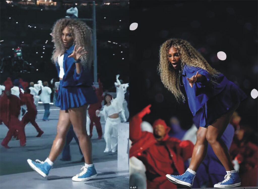 Super Bowl Hot Moment: Serena Williams Crip Walks Through Kendrick Lamar’s SB LIX Show  