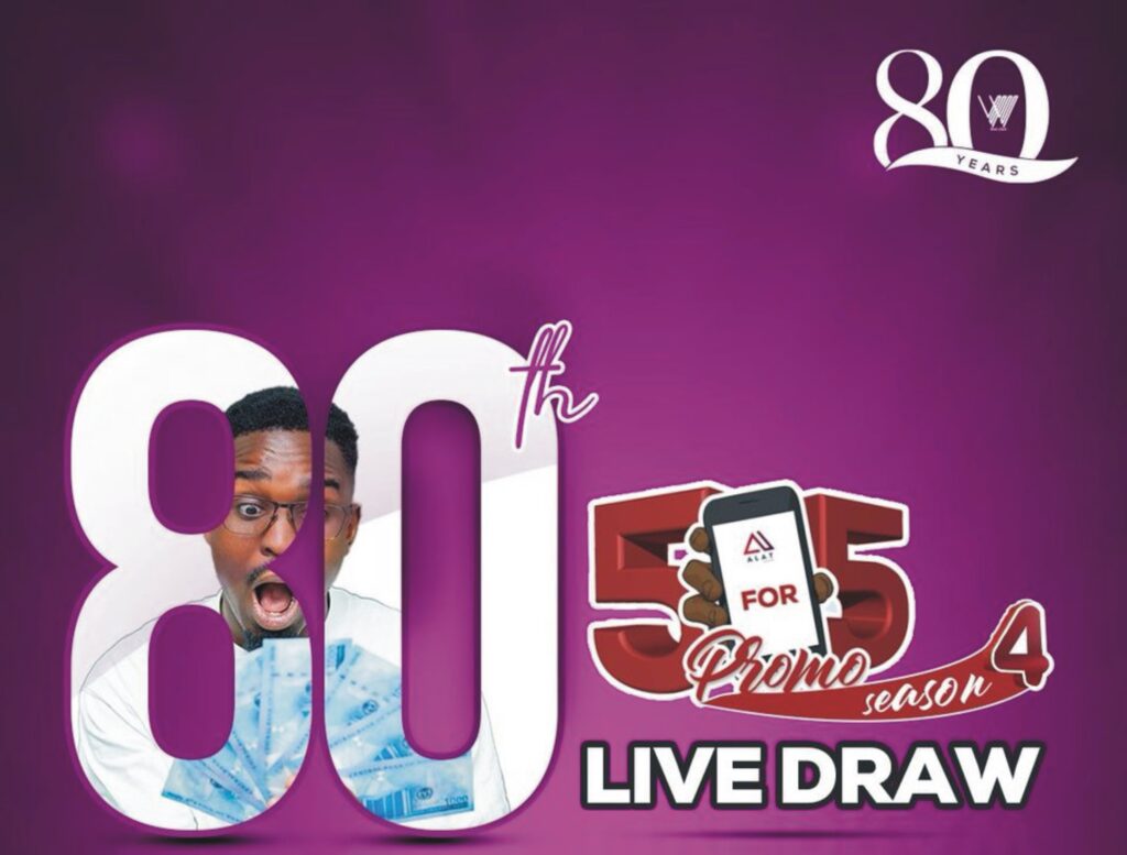 80th Anniversary: Wema Bank to Reward 80 Customers in 5 for 5 Promo