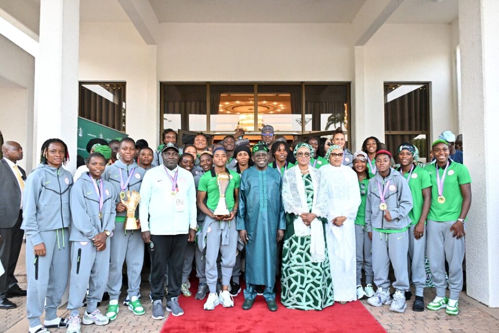 President Tinubu Confers National Honours, Gifts $100,000 Cash Award To Super Falcons