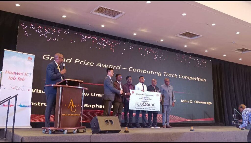 FUTMINNA Wins Double Grand Prizes At 2025 Huawei ICT Competition Global Final